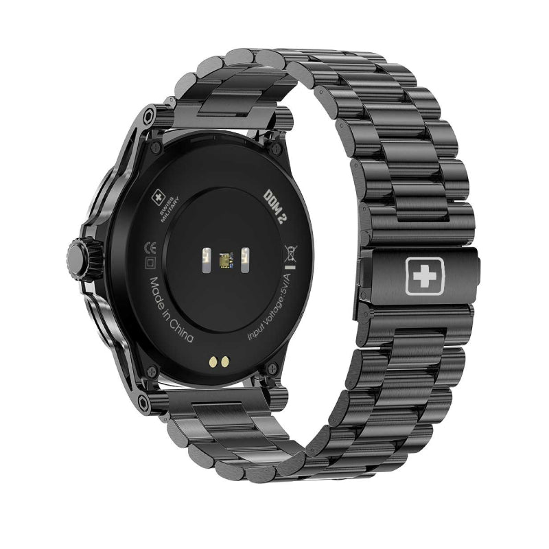 Swiss Military Dom 2 Gun Metal Frame Gun Metal Strap - Smart Watch Smart Watches