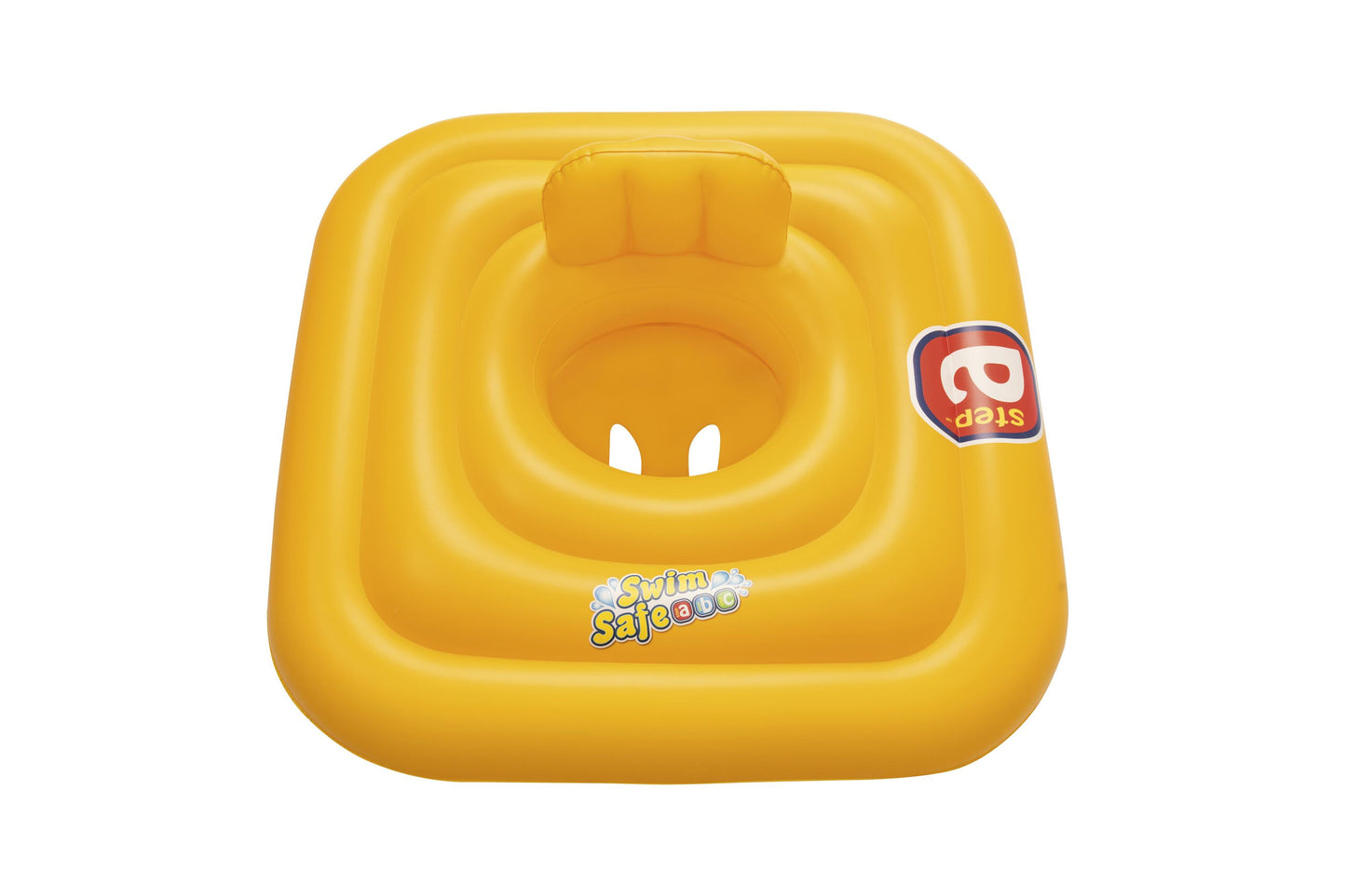 Bestway 76cm x 76cm Wondersplash Square 3-Ring Baby Boat (Contents: 1 Baby Seat) - Age 1-2