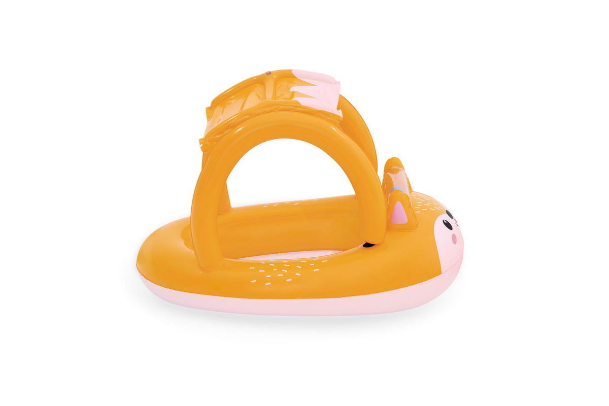Bestway 94cm x 66cm Friendly Fox Shaded Baby Boat (Contents: 1 Boat) - Age 3+
