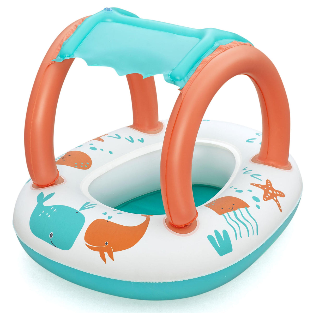 Bestway 84Cm X 67Cm Comfort Plush Shaded Baby Boat (1 Baby Boat) Age 3+