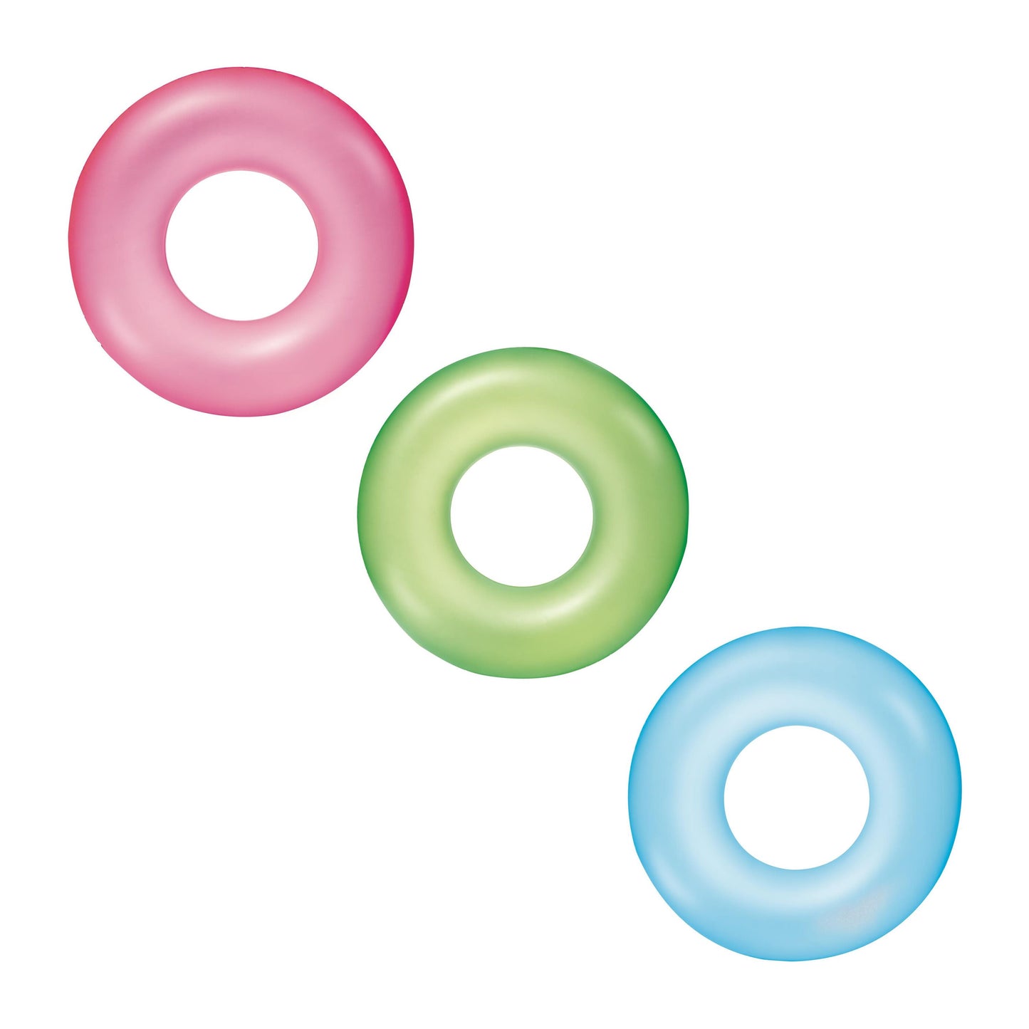 Bestway 76cm Frosted Neon Swim Ring (Contents: One Swim Ring) - Age 3-6