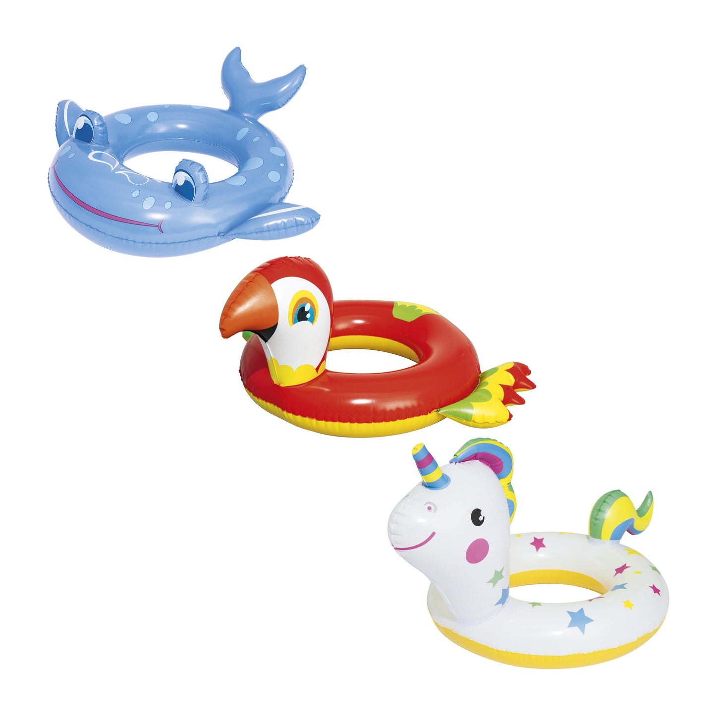 Bestway Animal Shaped Swim Rings (Contents: One Swim Ring) - Age 3-6