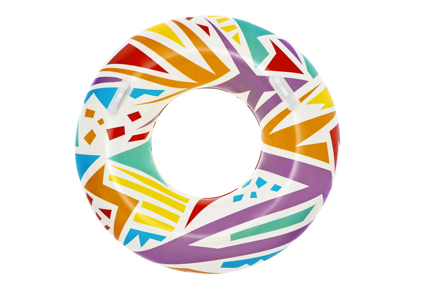 Bestway 1.07m Geometric Swim Ring (Contents: 1 Swim Ring, Repair Patch) - Age 12+