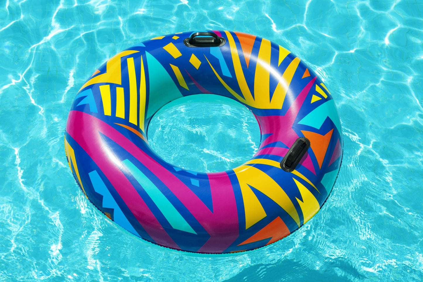 Bestway 1.07m Geometric Swim Ring (Contents: 1 Swim Ring, Repair Patch) - Age 12+