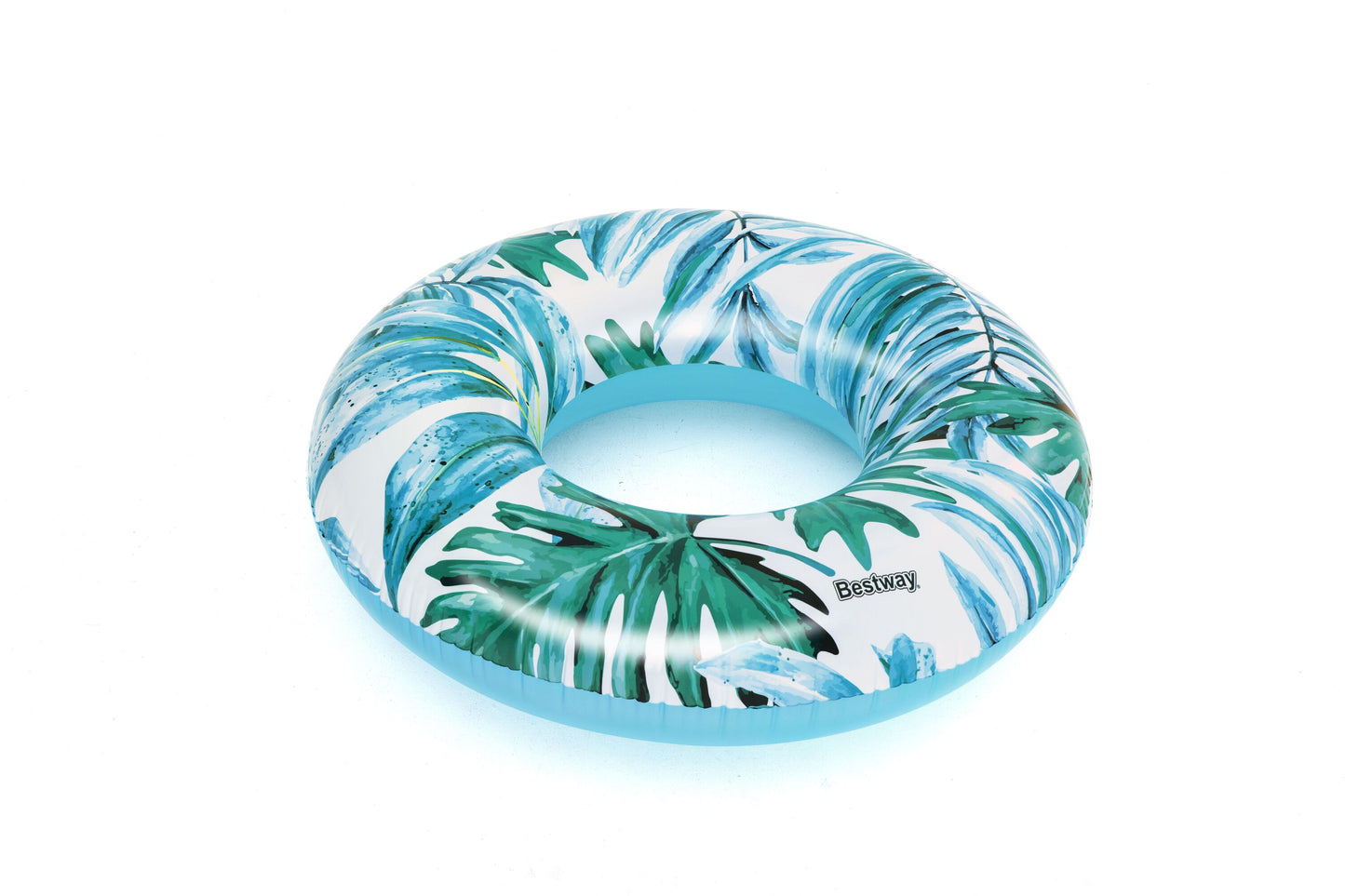 Bestway 1.19m Tropical Palms Swim Tube (1 Swim Tube, Repair Patch) - Age 12+