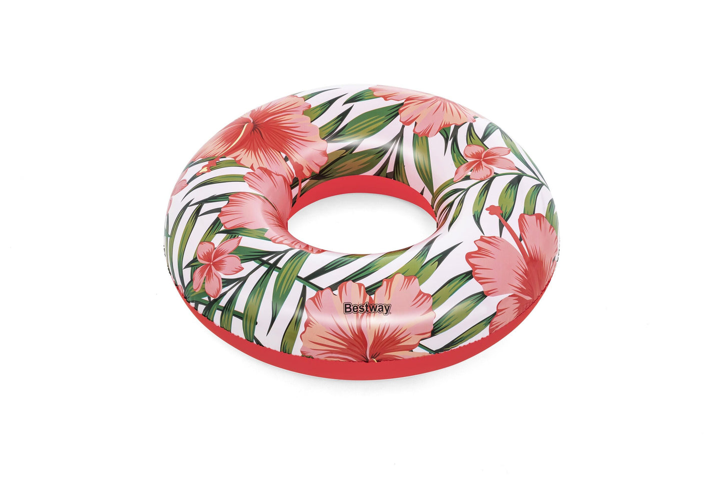 Bestway 1.19m Tropical Palms Swim Tube (1 Swim Tube, Repair Patch) - Age 12+
