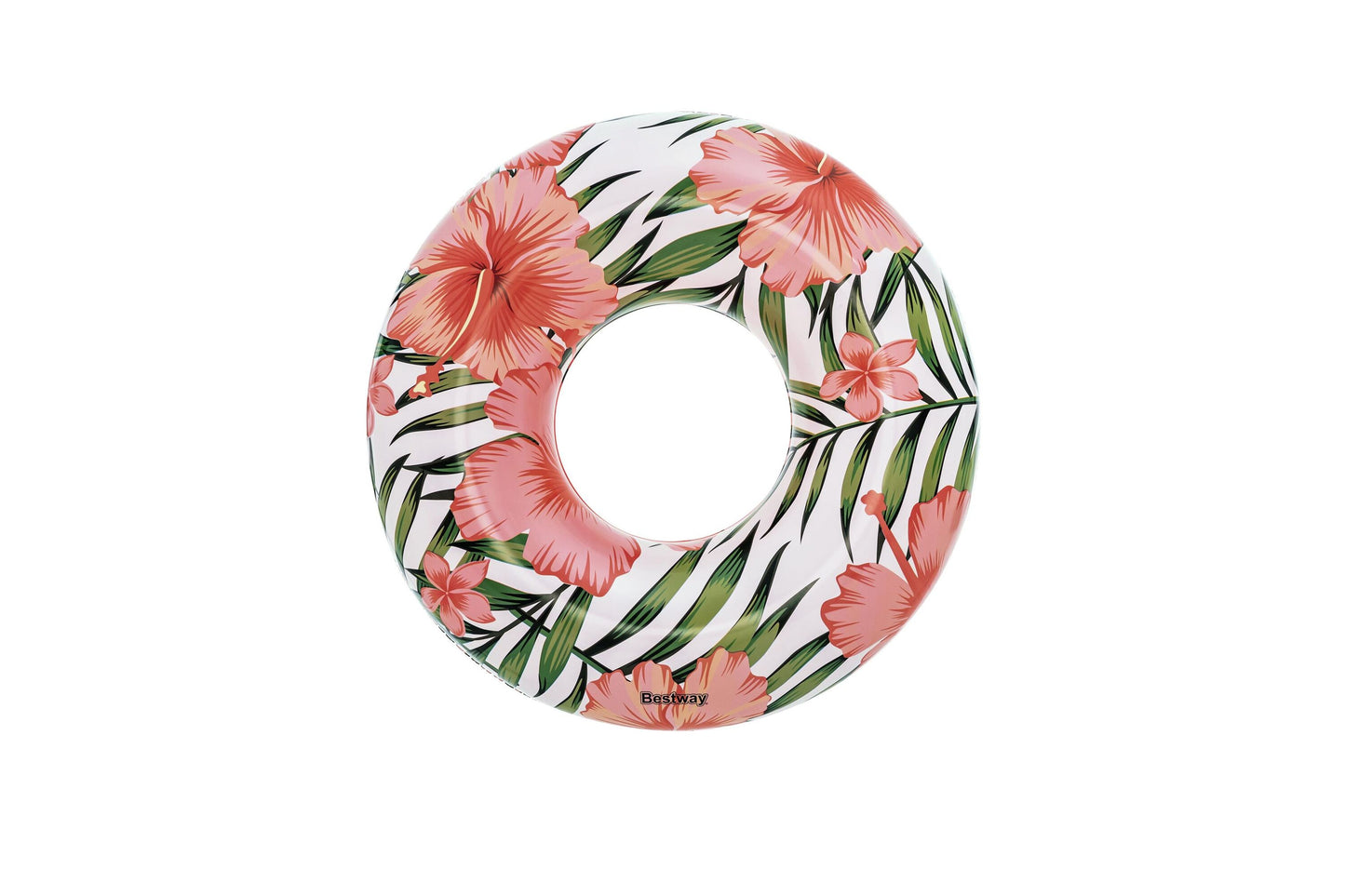 Bestway 1.19m Tropical Palms Swim Tube (1 Swim Tube, Repair Patch) - Age 12+