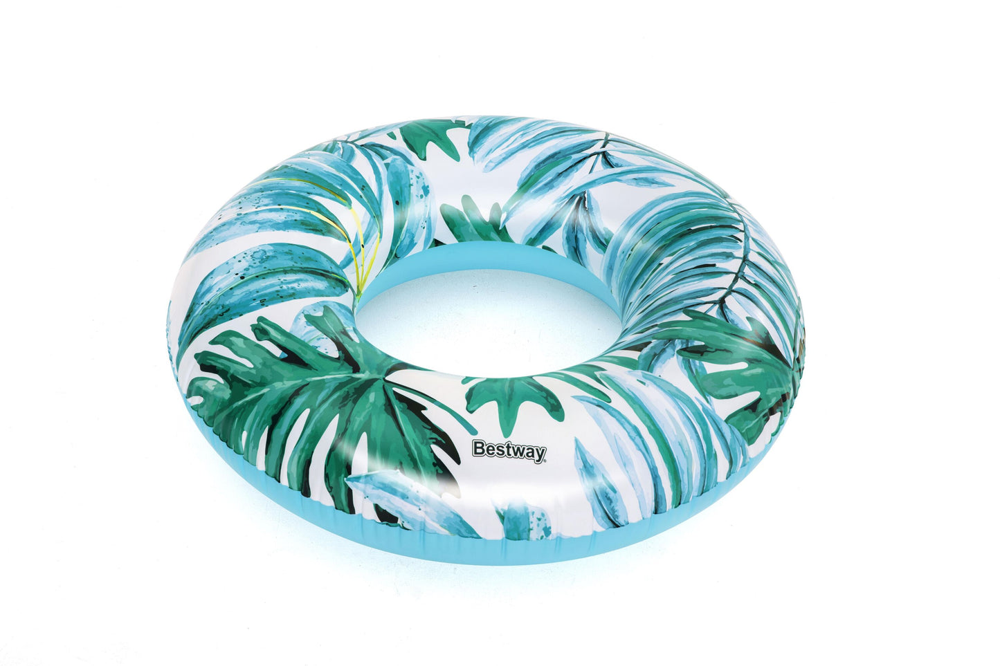 Bestway 1.19m Tropical Palms Swim Tube (1 Swim Tube, Repair Patch) - Age 12+
