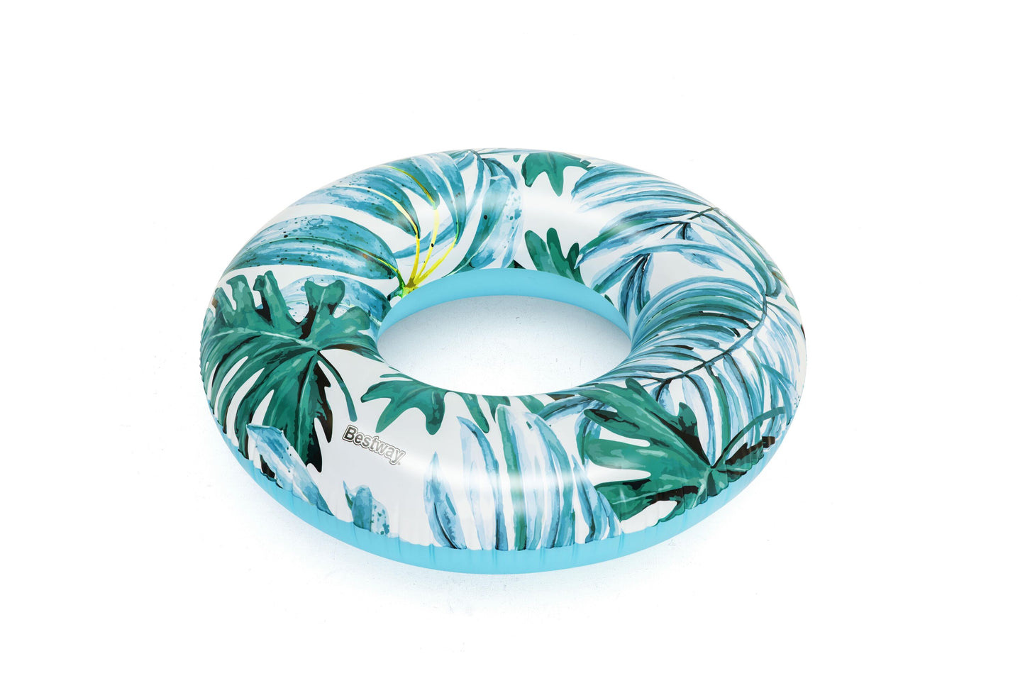 Bestway 1.19m Tropical Palms Swim Tube (1 Swim Tube, Repair Patch) - Age 12+