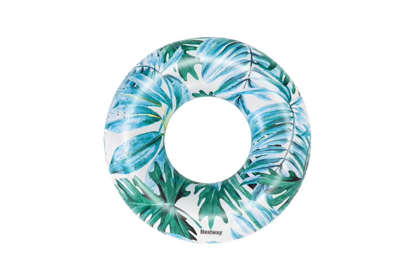 Bestway 1.19m Tropical Palms Swim Tube (1 Swim Tube, Repair Patch) - Age 12+