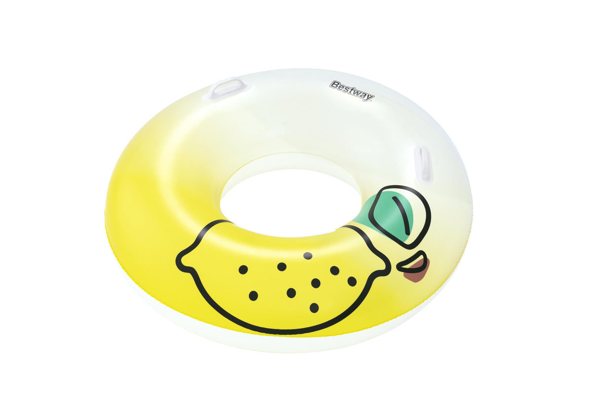 Bestway 1.14M Fresh Squeezed Lemon Swim Tube (1 Swim Tube, Repair Patch.) Age 12+