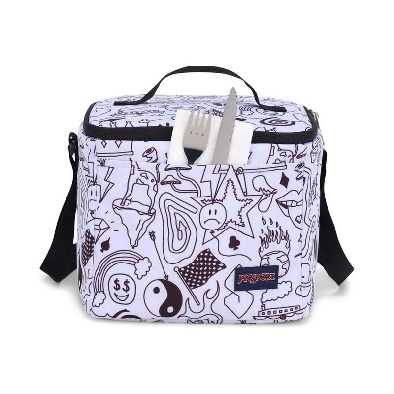 Jansport Super Snack Food Box Bag - Broken Broadcas