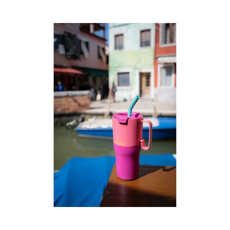 Klean Kanteen Rise 26oz Tumbler W/Flip Straw Lid - Pink Lemonade Kaleidoscope