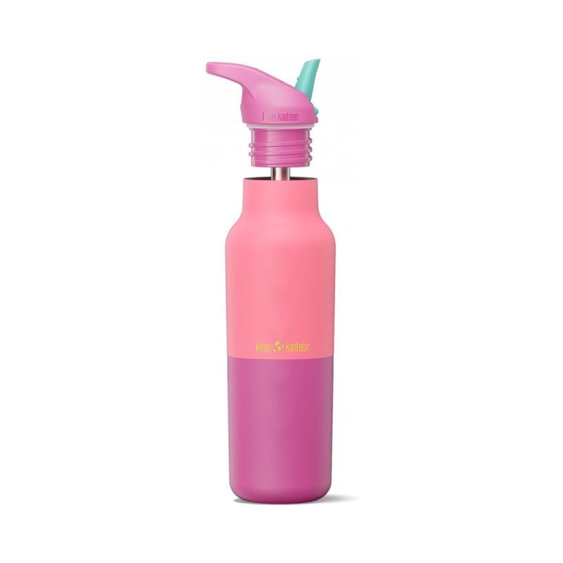 Klean Kanteen Rise 16oz Vac Classic W/Flip Seal Sport Cap - Pink Lemonade Kaleidoscope