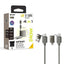 XPower MF240 Zinc Alloy Sync & Charge Cable - 240W / USB-C / USB-A / Lightning / 1.2 Meter / Titanium