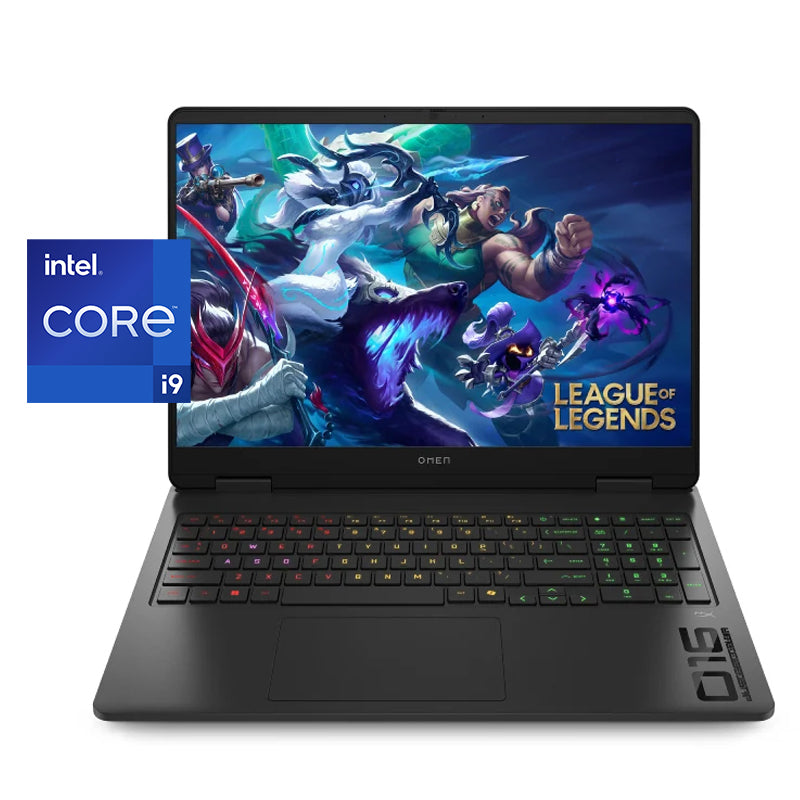 لابتوب إتش بي أومن، شاشة 2K حجم 16 بوصة / بطاقة رسومات RTX 5070 سعة 8 جيجابايت / معالج i9-14900HX / ذاكرة 16 جيجابايت / محرك أقراص صلبة NVMe M.2 بسعة 1 تيرابايت / موديل 16-AM0005NE / إنجليزي/عربي / أسود شادو
