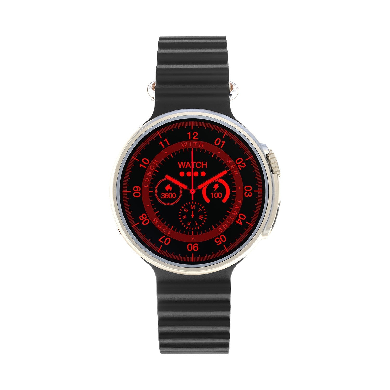 Porodo Ultra Evo Smart Watch 1.51’’ Wide Touch Screen - Black Strap Smart Watches