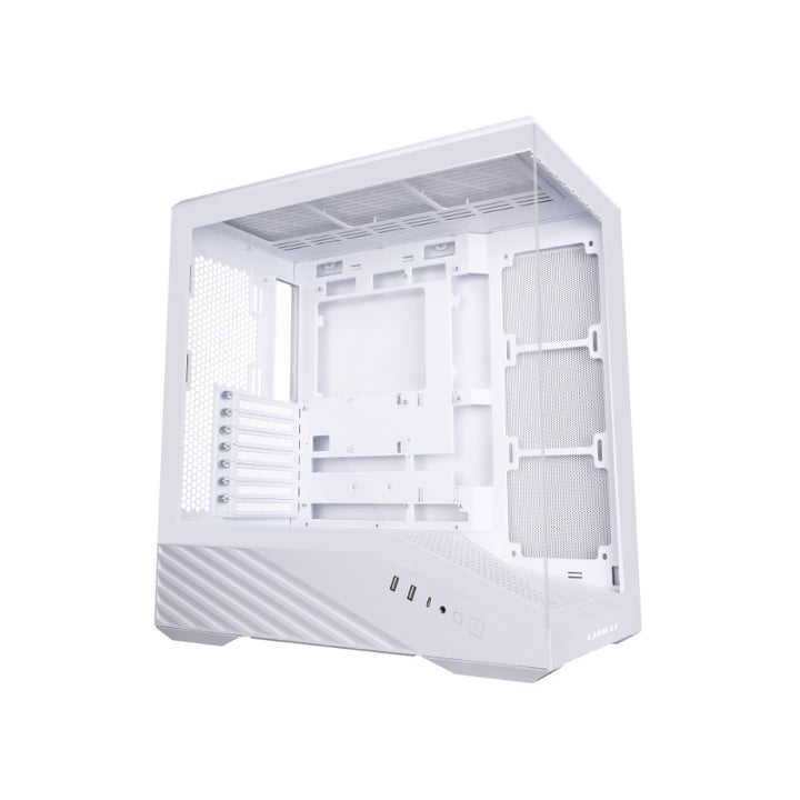 LIAN LI Vector V100 E-ATX Mid Tower Gaming Case - White (4 ARGB Fans Included)