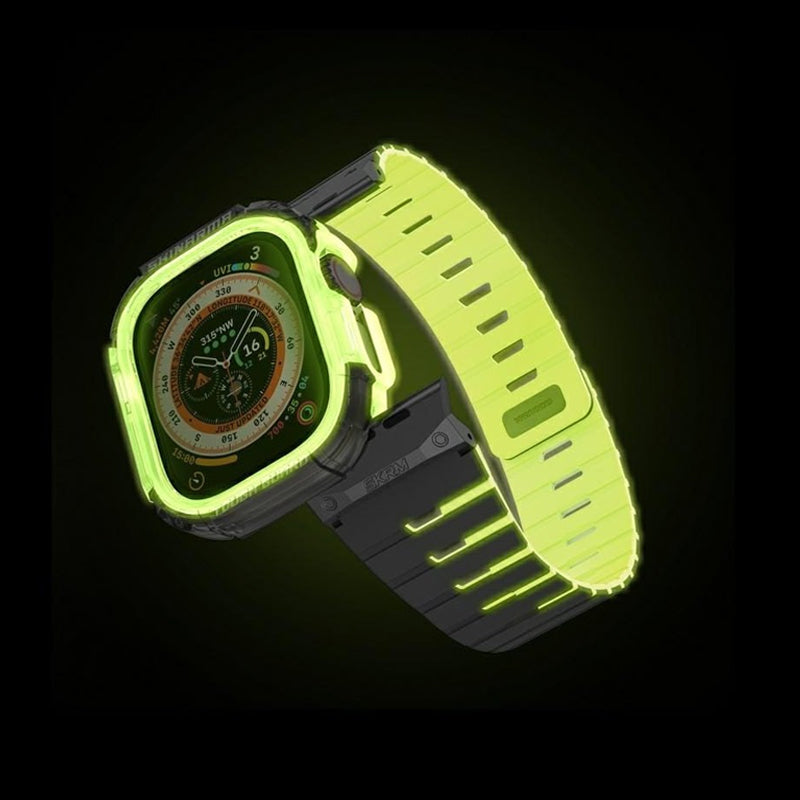 SKINARMA Gemini Magnetic Watch Strap with Atom Case Apple Watch 49 mm / Lime Green Accessories > Smart Watches > Straps