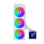 LIAN LI Hydro-Shift II LCD-S 360TL Liquid CPU Cooler with TL Wireless Fans, 3.4" IPS LCD Screen - White