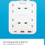 MOMAX OnePlug 4 Outlet Power Strip - USB-A / USB-C / 2 Meter / White