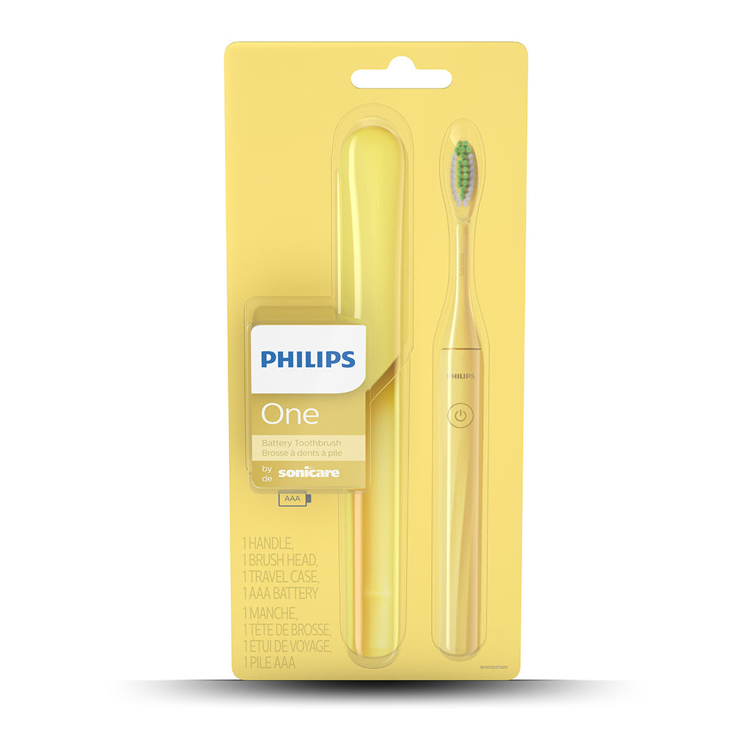 PhilipsOne Sonicare Battery Toothbrush - Mango Yellow