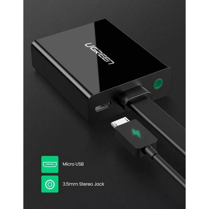 UGREEN HDMI to VGA Converter - 0.25 Meter / Black