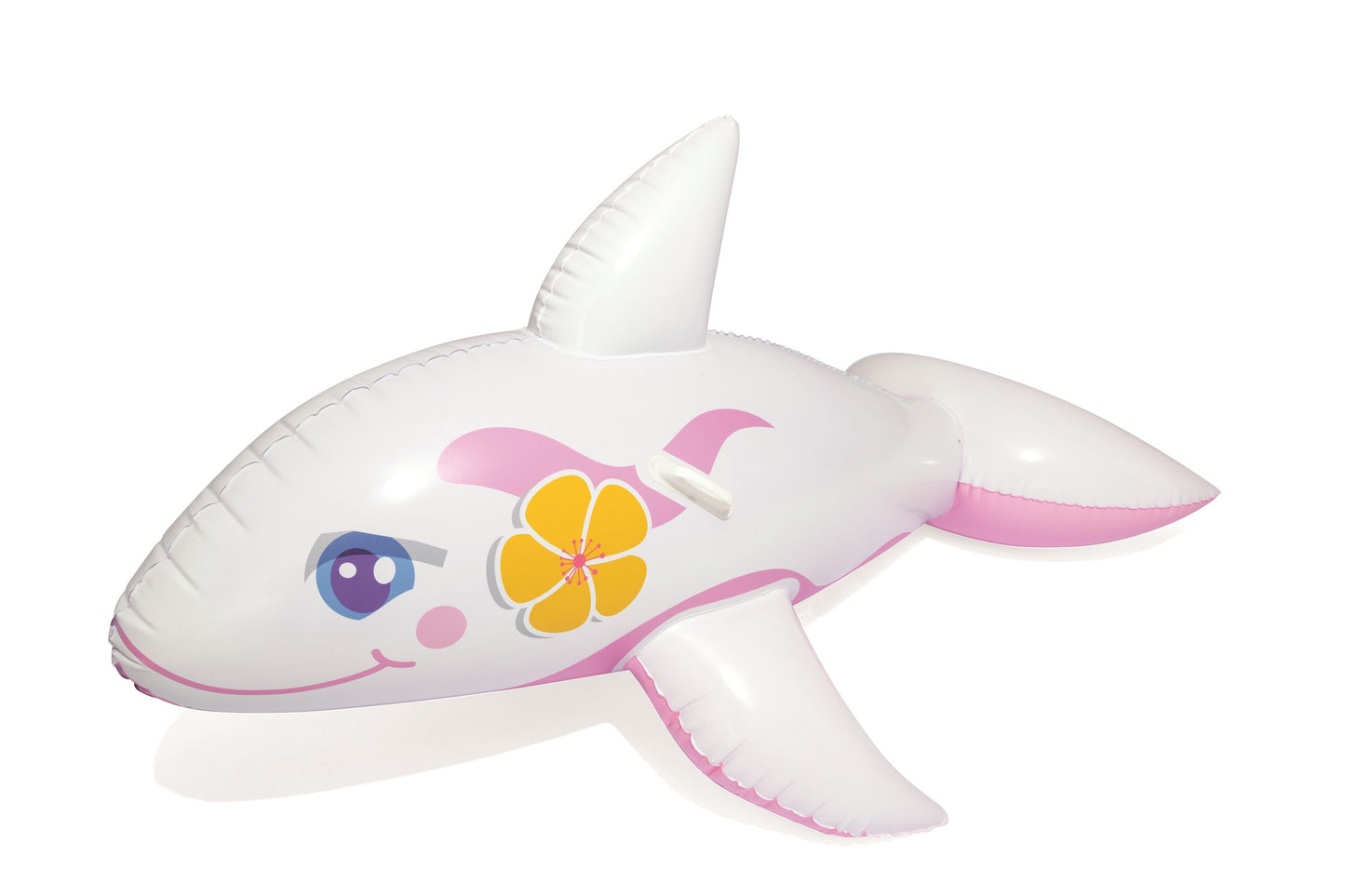 Bestway 1.57m x 94cm Whale Ride-on (Contents: 1 Ride-on, Repair Patch) - Age 3+