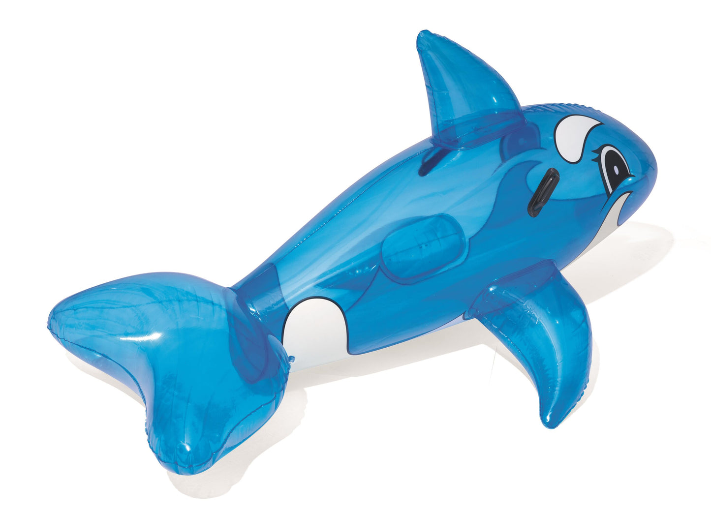 Bestway 1.57m x 94cm Whale Ride-on (Contents: 1 Ride-on, Repair Patch) - Age 3+
