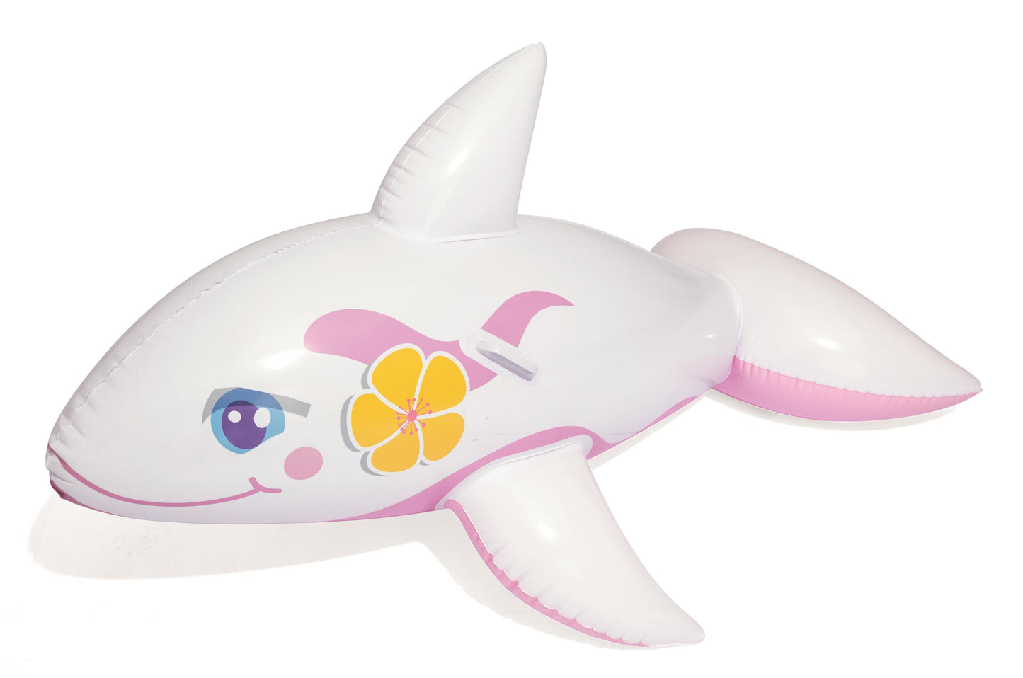 Bestway 1.57m x 94cm Whale Ride-on (Contents: 1 Ride-on, Repair Patch) - Age 3+