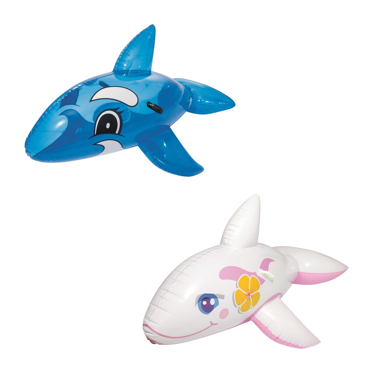 Bestway 1.57m x 94cm Whale Ride-on (Contents: 1 Ride-on, Repair Patch) - Age 3+
