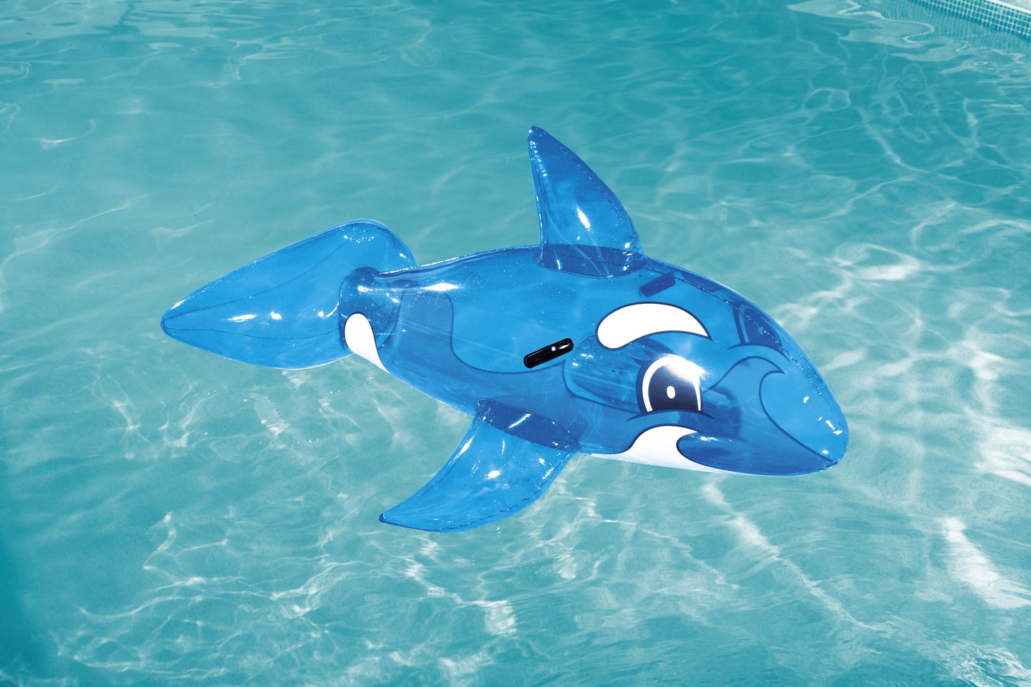 Bestway 1.57m x 94cm Whale Ride-on (Contents: 1 Ride-on, Repair Patch) - Age 3+