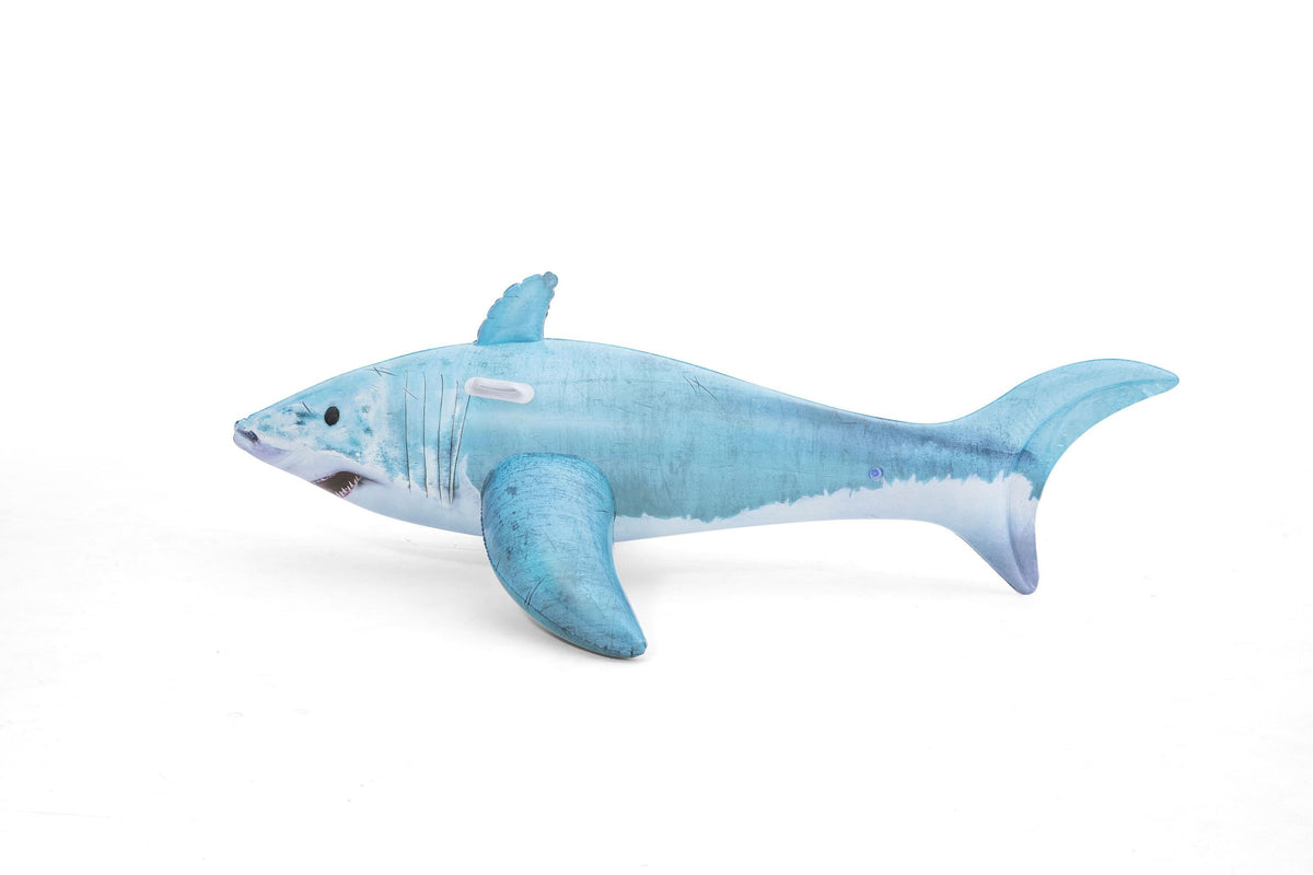 Bestway 1.83M X 1.02M Realistic Shark Ride-On (Contents:One Rider, Repair Patch) Age 3+