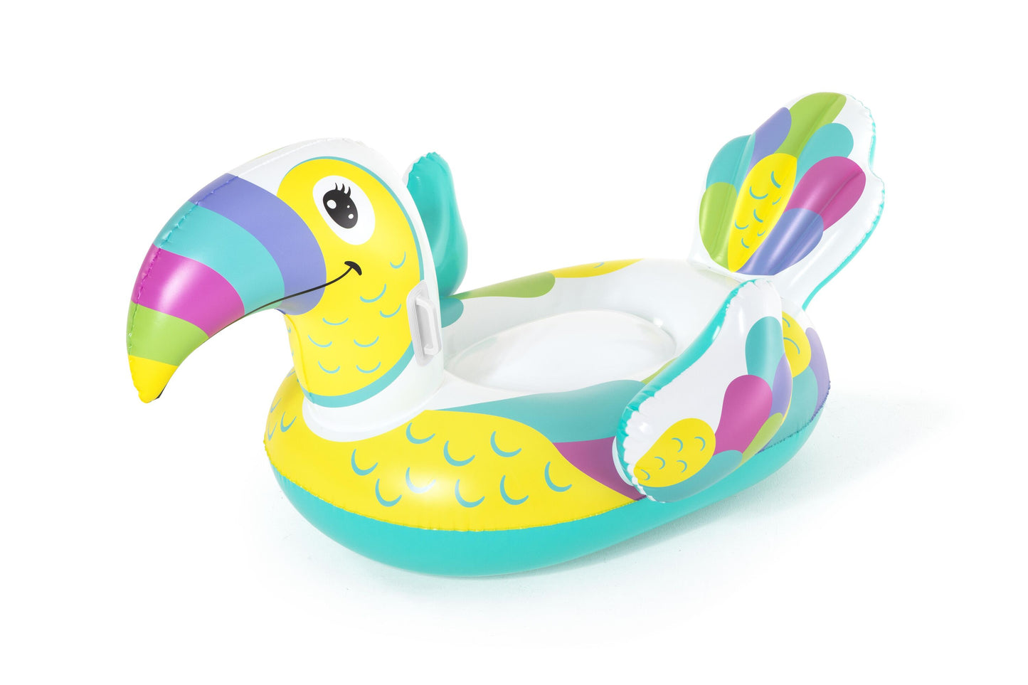 Bestway 1.73m x 91cm Toucan Pool Day Ride-On (Contents: 1 Ride-On, Repair Patch) - Age 3+