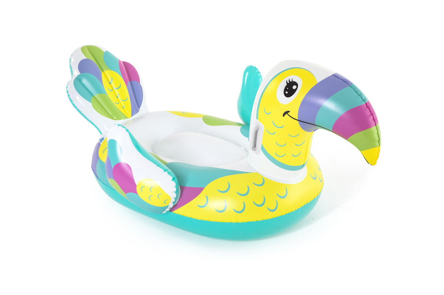 Bestway 1.73m x 91cm Toucan Pool Day Ride-On (Contents: 1 Ride-On, Repair Patch) - Age 3+