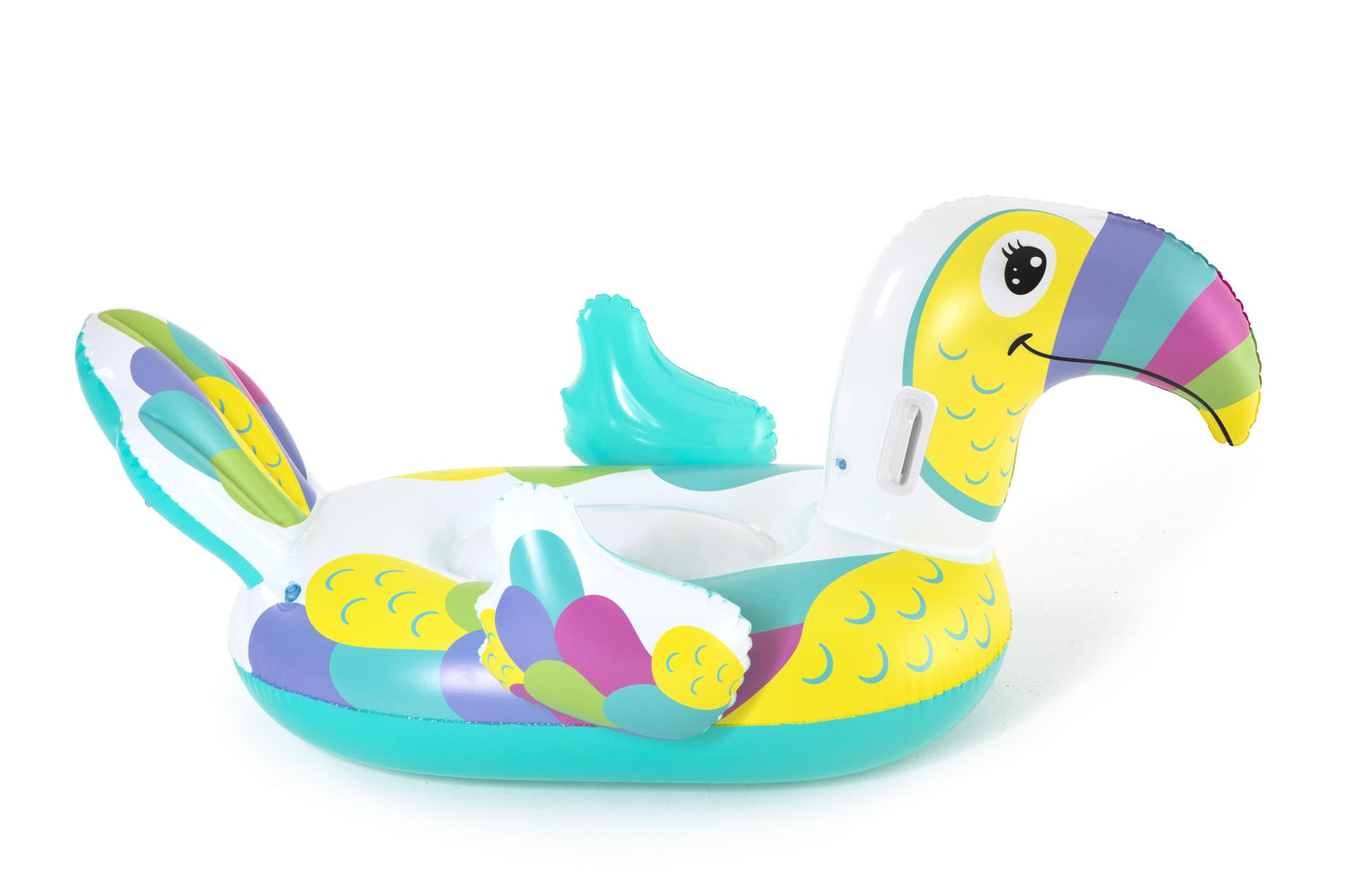 Bestway 1.73m x 91cm Toucan Pool Day Ride-On (Contents: 1 Ride-On, Repair Patch) - Age 3+