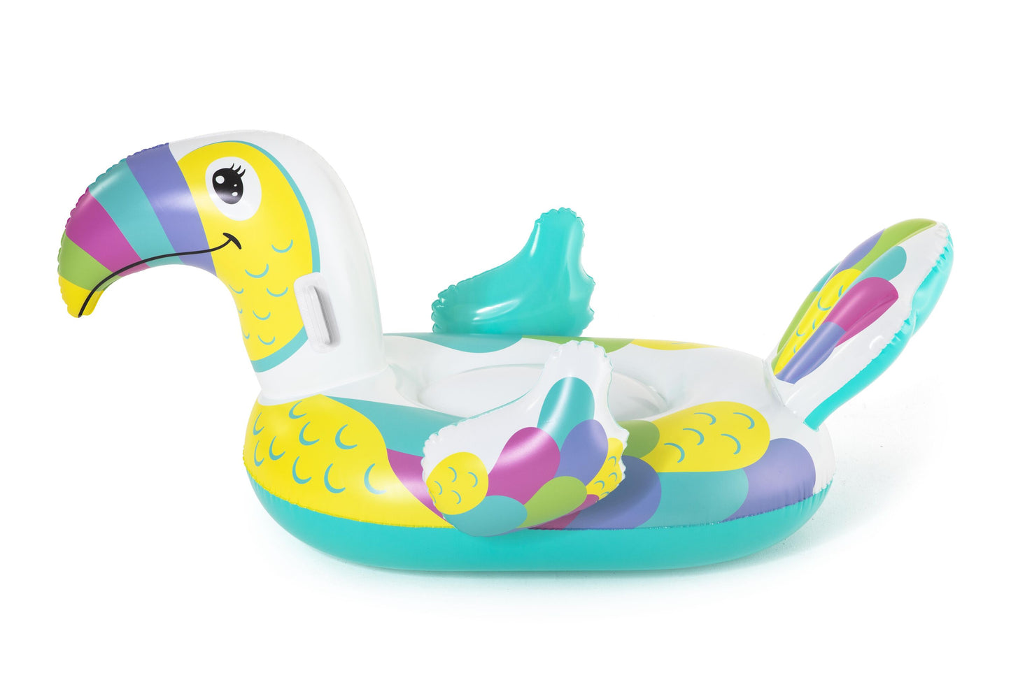 Bestway 1.73m x 91cm Toucan Pool Day Ride-On (Contents: 1 Ride-On, Repair Patch) - Age 3+
