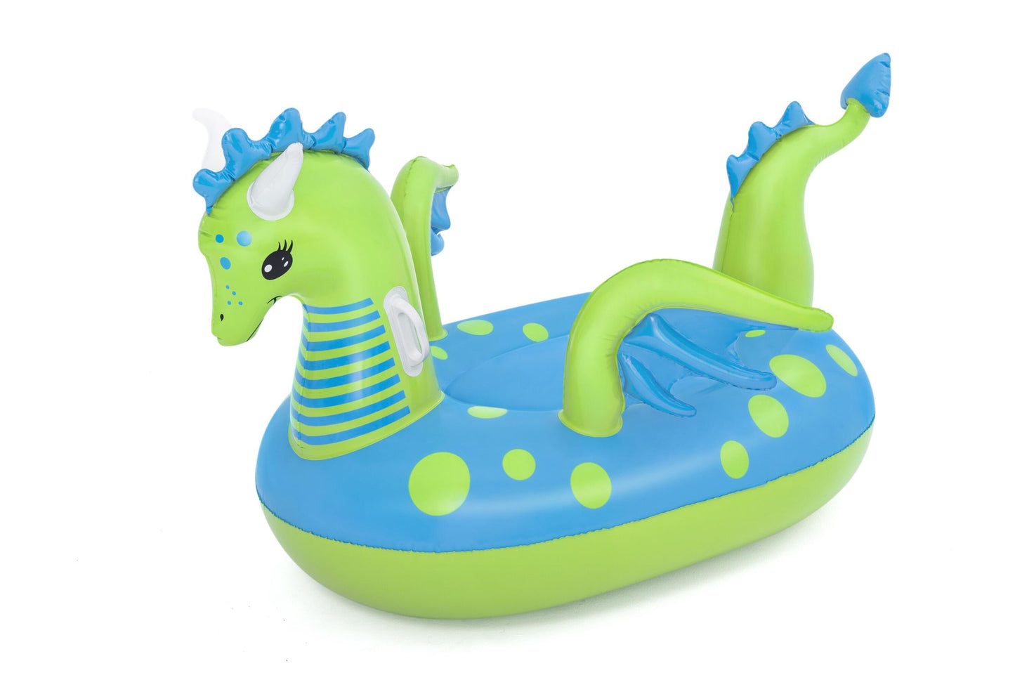 Bestway 1.34m x 1.42m Fantasy Dragon Ride-On (1 Ride-On, Repair Patch) - Age 3+