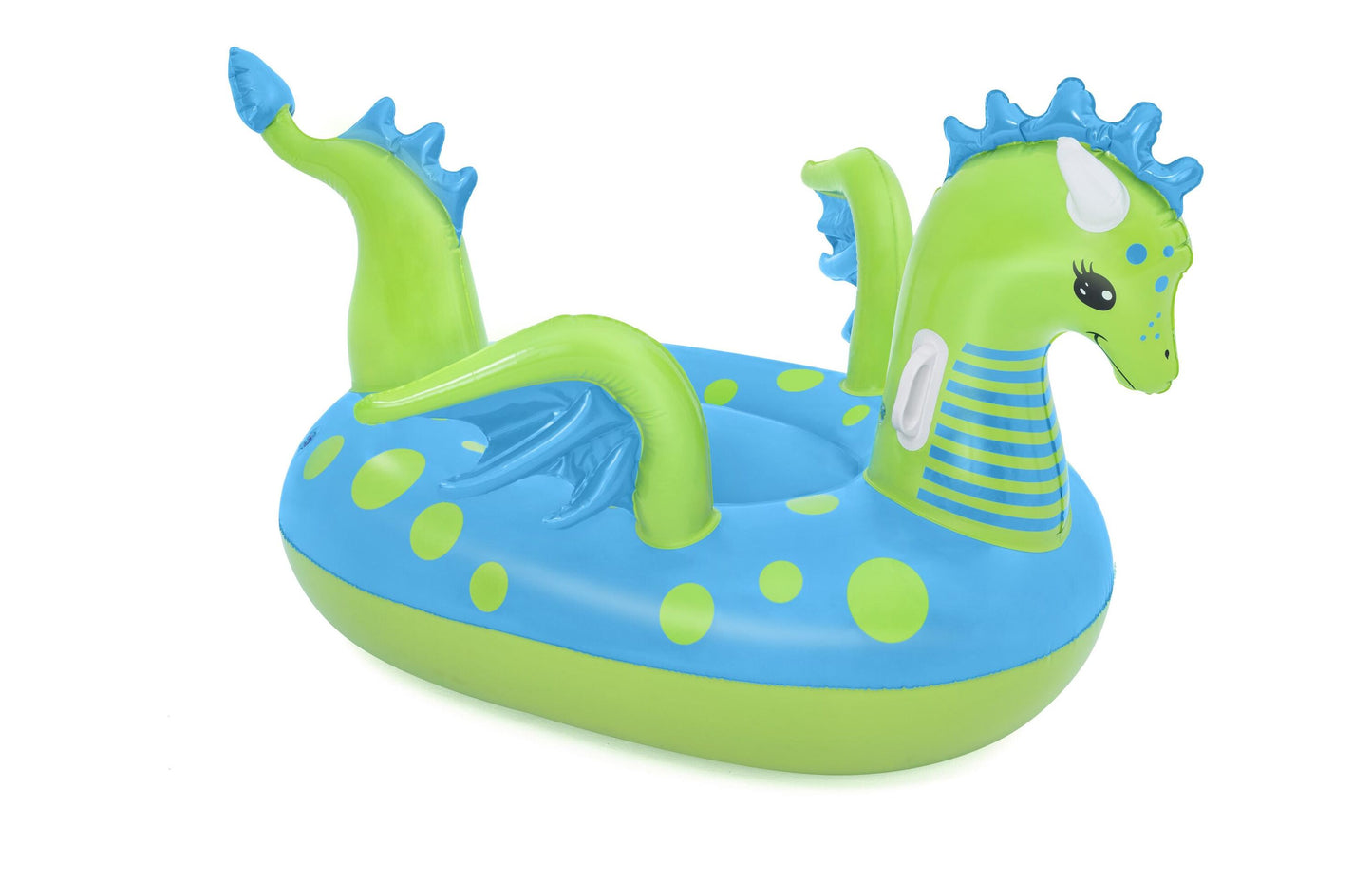 Bestway 1.34m x 1.42m Fantasy Dragon Ride-On (1 Ride-On, Repair Patch) - Age 3+