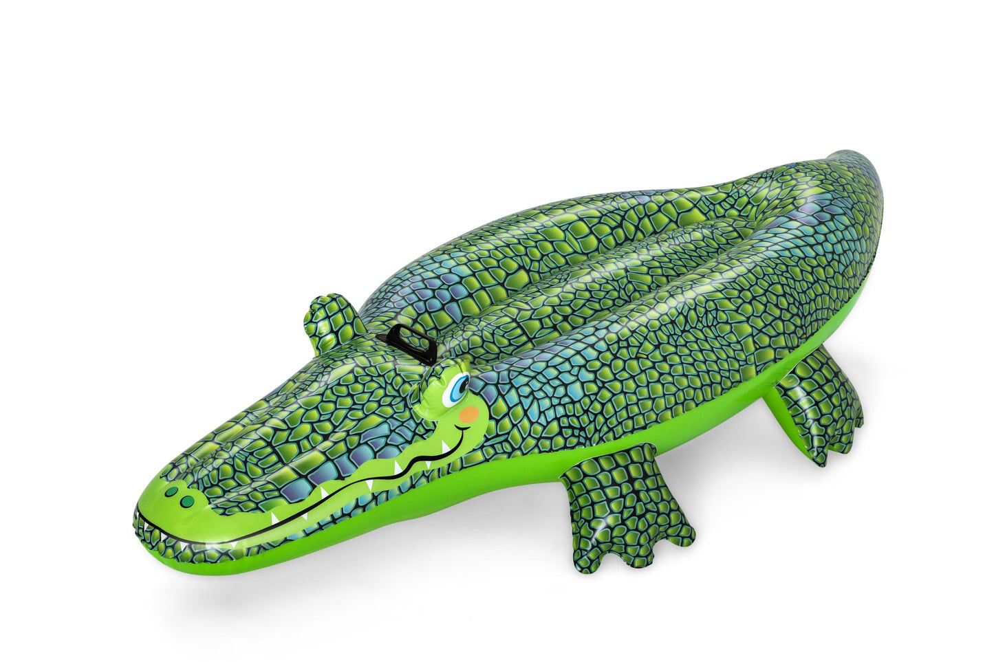 Bestway 1.52m x 71cm Buddy Croc Ride-On (Contents: 1 Ride-On, Repair Patch) - Age 3+