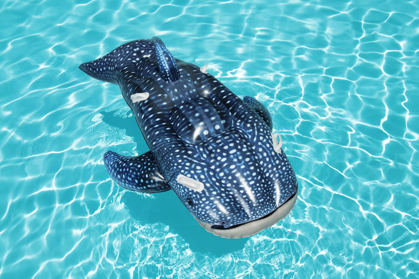 Bestway 1.93m x 1.22m Whaletastic Wonders Ride-On (Contents: 1 Rider-On, Repair Patch) - Age 3+