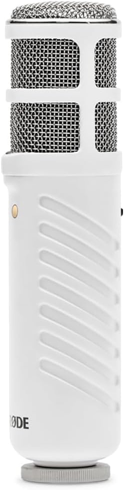 RODE Podcaster Dynamic Large-Diaphragm Microphone - White