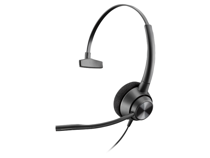 HP HP Poly EncorePro 310 Monoaural with Quick Disconnect Headset TAA - Monoaural / Black