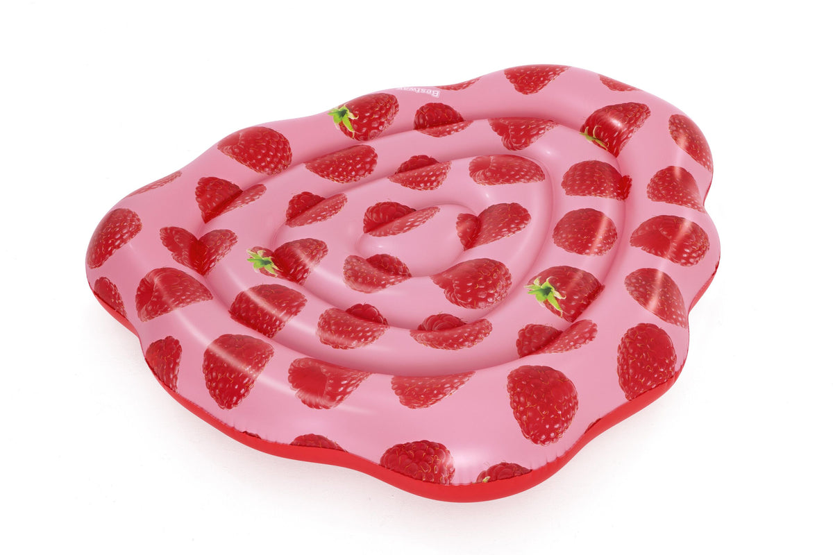 Bestway 1.65m x 1.51m Scentsational Raspberry Pool Float (Contents: One Float, One Repair Patch)