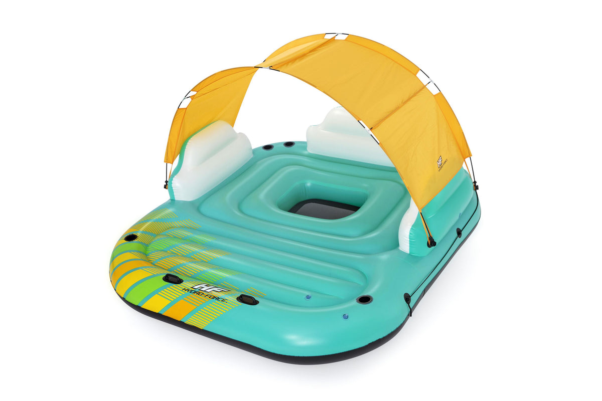 Bestway 3.00m x 2.75m sunny lounge island (contents:1 island, 1 sunshade, 1 anchor bag,repair patch)