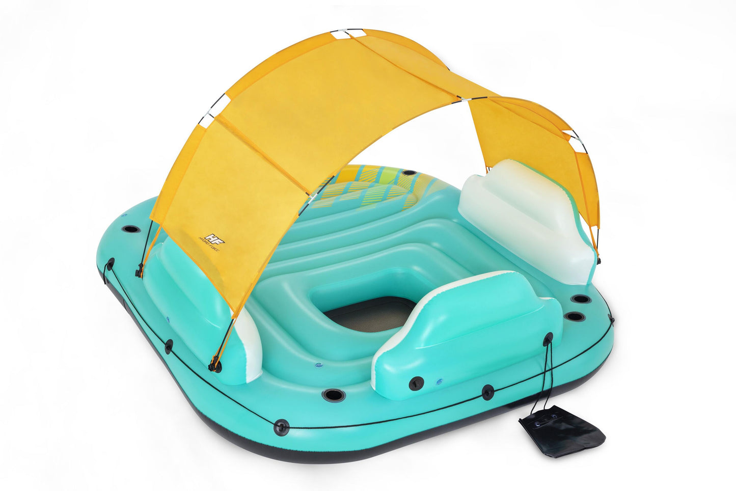Bestway 3.00m x 2.75m sunny lounge island (contents:1 island, 1 sunshade, 1 anchor bag,repair patch)