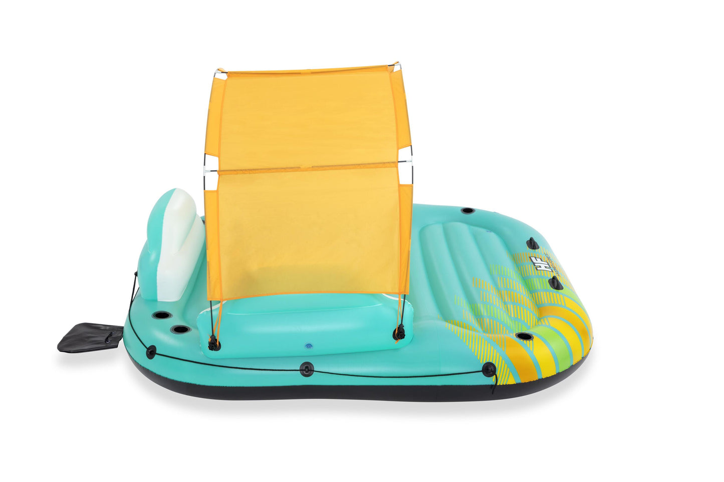 Bestway 3.00m x 2.75m sunny lounge island (contents:1 island, 1 sunshade, 1 anchor bag,repair patch)