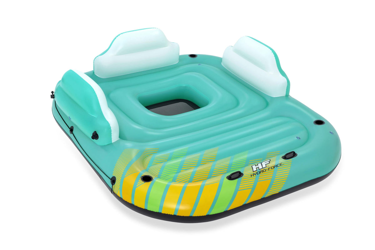 Bestway 3.00m x 2.75m sunny lounge island (contents:1 island, 1 sunshade, 1 anchor bag,repair patch)