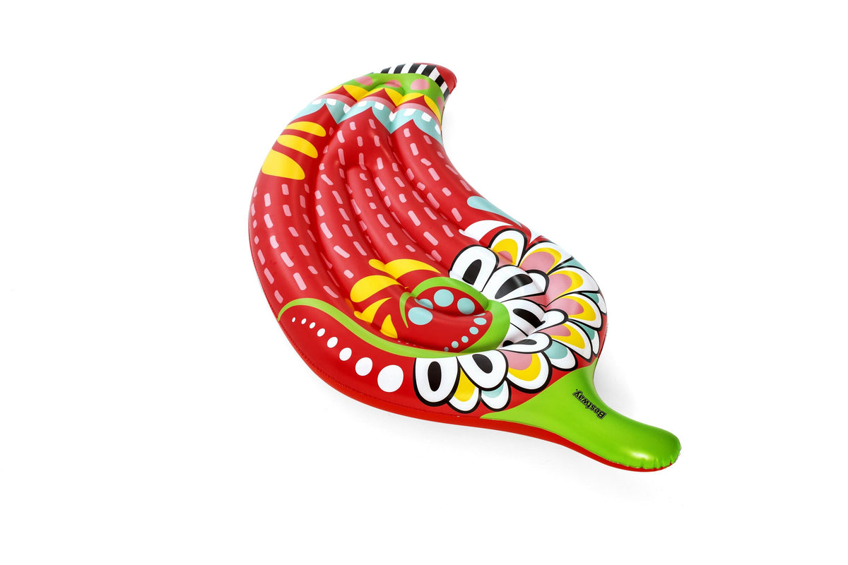 Bestway 1.95m x 99cm Flirty Fiesta Pepper Lounge (Contents: 1 Lounge, Repair Patch)