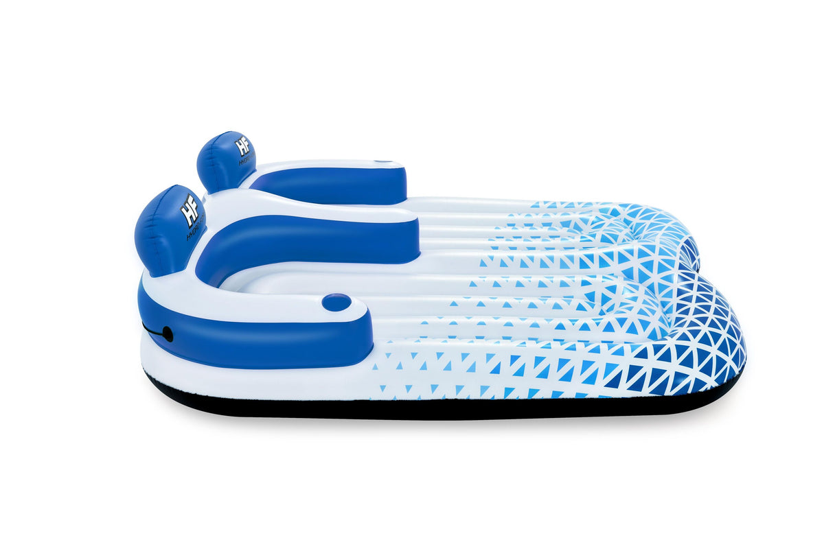 Bestway 1.96M X 1.93M Indigo Wave Double Lounge (Contents:1 Lounge, Repair Patch)